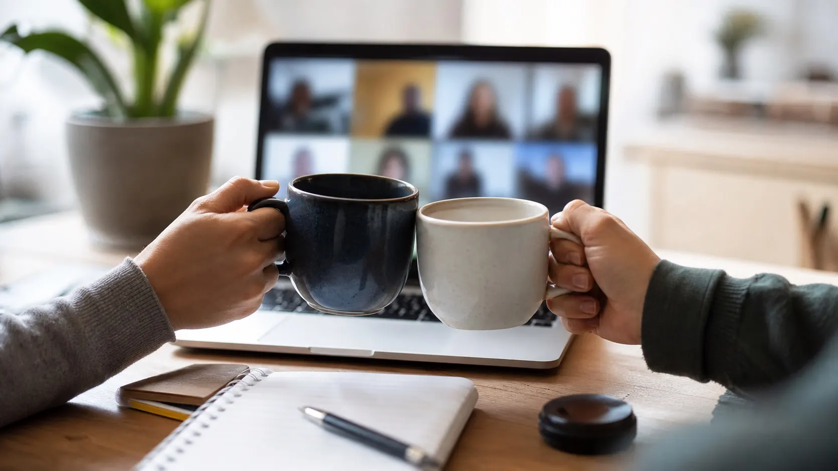 Online team meeting