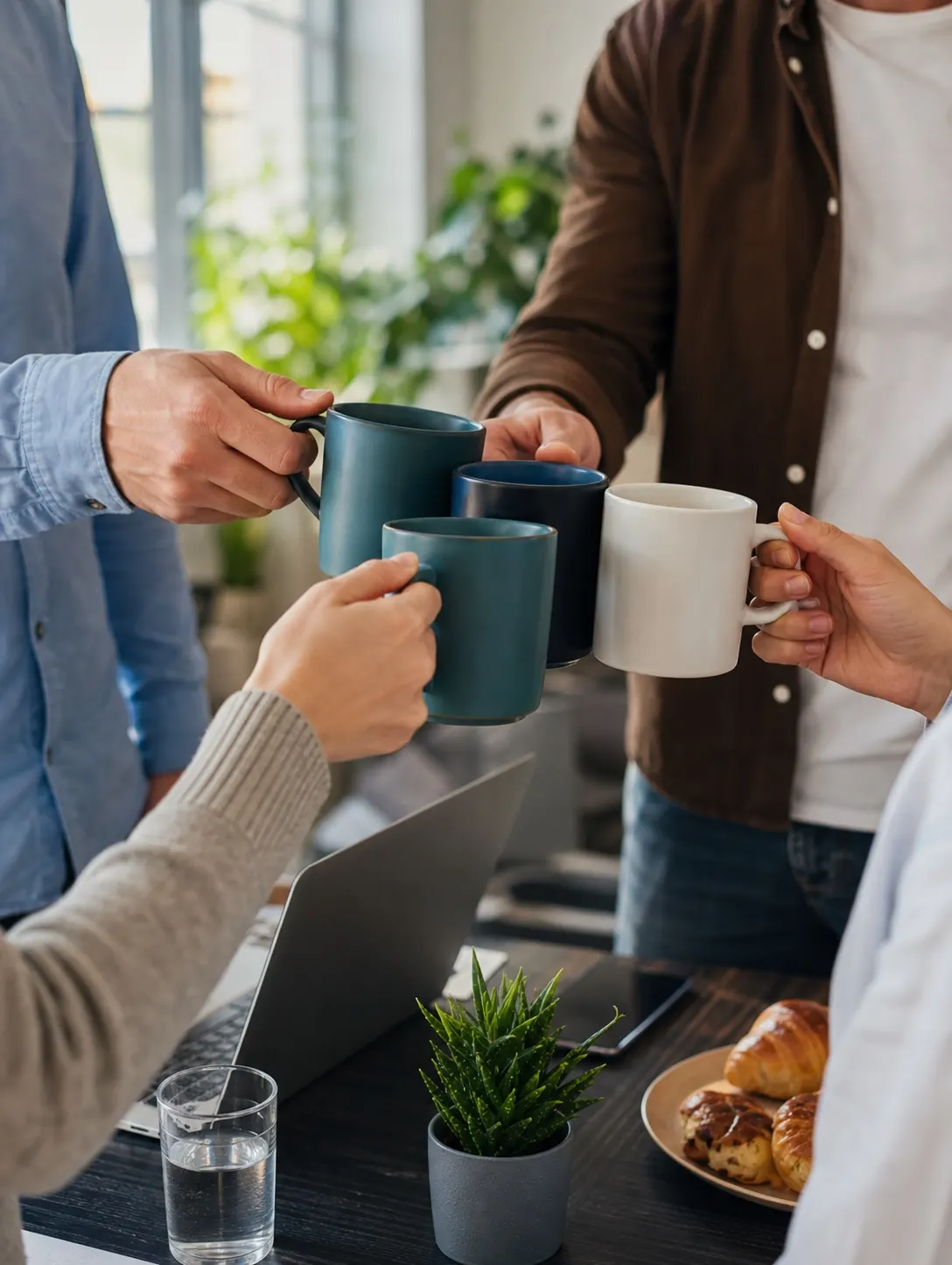 Informal team coffee break